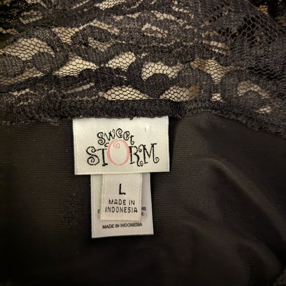 Sweet Storm, Size Large, Black Dress, Stretchy Cocktail dress - Picture 6 of 6